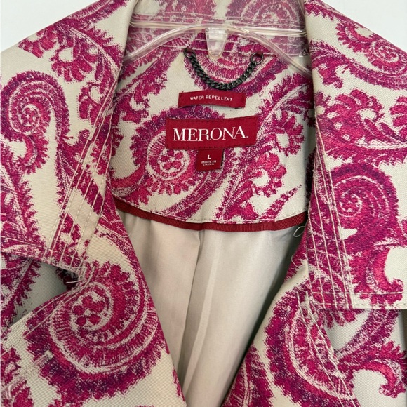 Merona Fuchsia and Cream/Tan Paisley Blazer - Picture 3 of 5